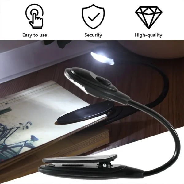 Dormitory Book Light Mini Led Clip On Reading Light Portable Desk lamp Eye Care Bedroom Reading LED Lights Table Lamp Night Ligh - Image 2