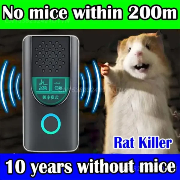 Electronic Rodent Killer Keep Animals Away High-power Mosquito Control Device For Outdoor Rodents Mouse Rats Mice Repellent - Image 3