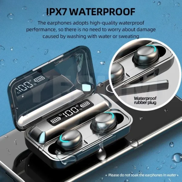 New Explosion Model F9 Wireless Bluetooth Headset TWS Power Display Touch Control Earphones Waterproof Earbuds F9 5C Headphones - Image 6