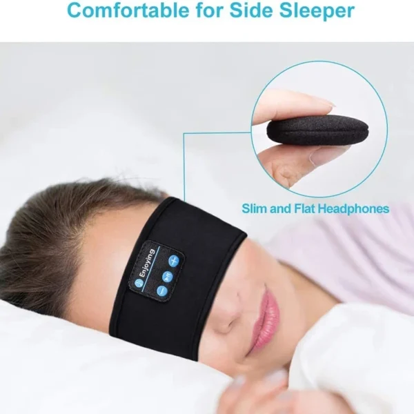 Fone Bluetooth Earphone Sports Sleeping Headband Elastic Wireless Headphones Music Eye Mask Wireless Bluetooth Headset Head band - Image 4