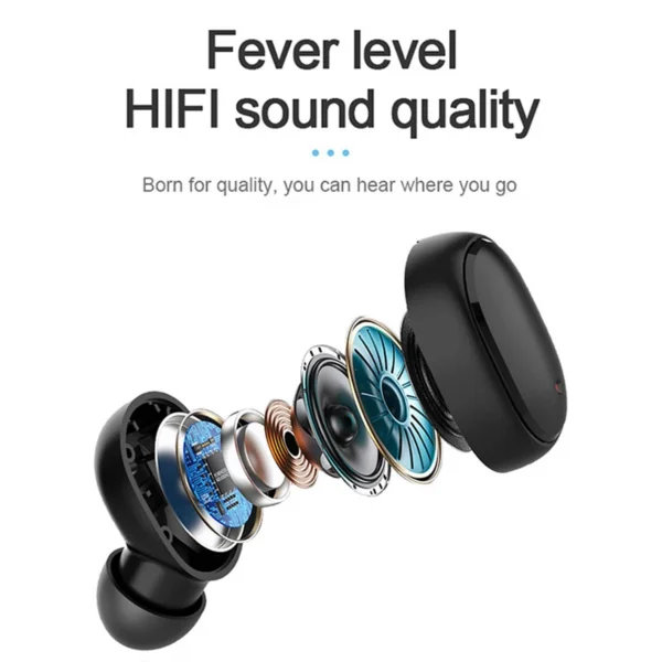 A6S TWS Fone Bluetooth Earphones Wireless Headphones Noise Stereo Sound Cancelling Earbuds With Mic Wireless Bluetooth Headset - Image 3