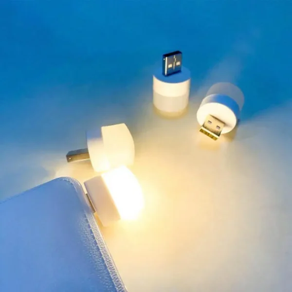 USB Night Light Durable Plug In LED Lamp Car Ambience Light Bulb Night Light For Bathroom Car Nursery Kitchen - Image 2