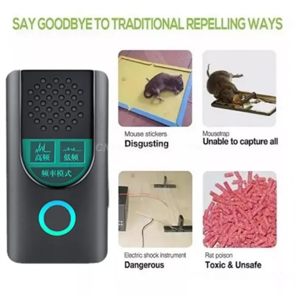 Electronic Rodent Killer Keep Animals Away High-power Mosquito Control Device For Outdoor Rodents Mouse Rats Mice Repellent - Image 6