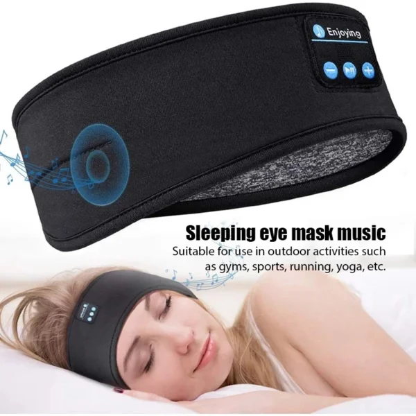 Fone Bluetooth Earphone Sports Sleeping Headband Elastic Wireless Headphones Music Eye Mask Wireless Bluetooth Headset Head band