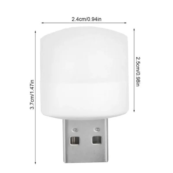 USB Night Light Durable Plug In LED Lamp Car Ambience Light Bulb Night Light For Bathroom Car Nursery Kitchen - Image 6