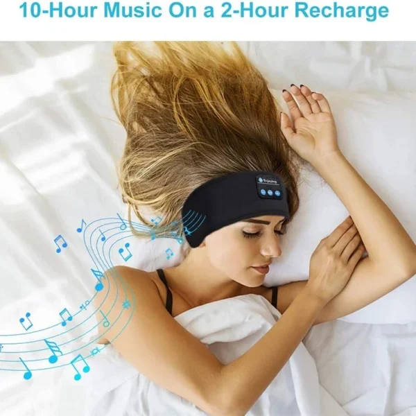 Fone Bluetooth Earphone Sports Sleeping Headband Elastic Wireless Headphones Music Eye Mask Wireless Bluetooth Headset Head band - Image 3